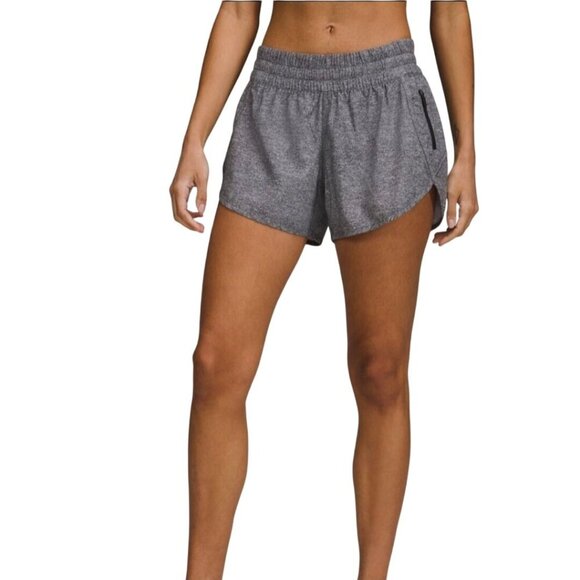Lululemon Heather Gray Tracker Shorts Size 6 - Picture 1 of 5